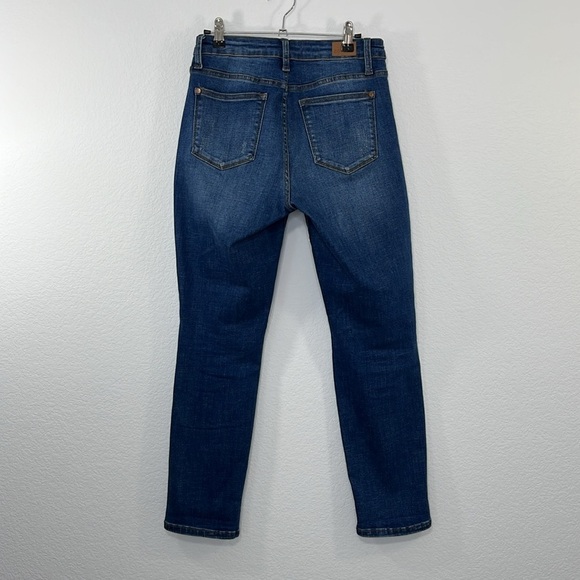 Judy Blue Boyfriend Thermal Patch Mid-Rise Jeans size 5/27 Style: 88306 - Picture 6 of 10